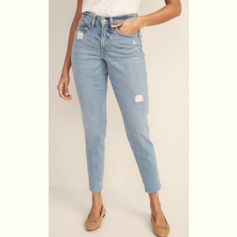 NWT Old Navy high rise curvy O.G. straight leg jeans sz 4